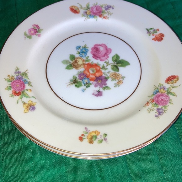 ROSE CHINA made OCCUPIED JAPAN, Dresden floral design, 4 set $45 - Picture 3 of 8